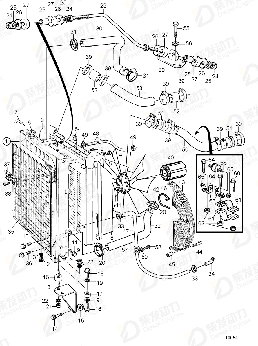 VOLVO Rubber cushion 863415 Drawing